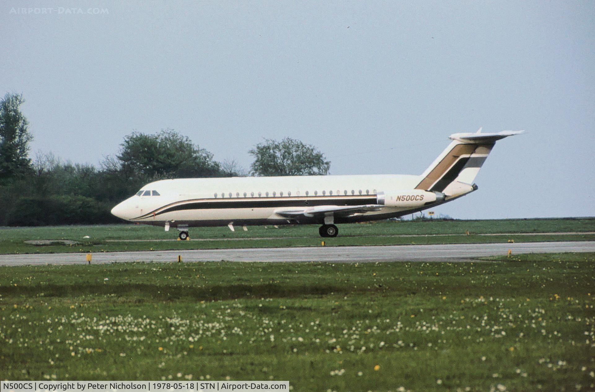 N500CS, 1980 Beech 200 C/N BB-773, One Eleven 401AK as seen at Stansted in May 1978.