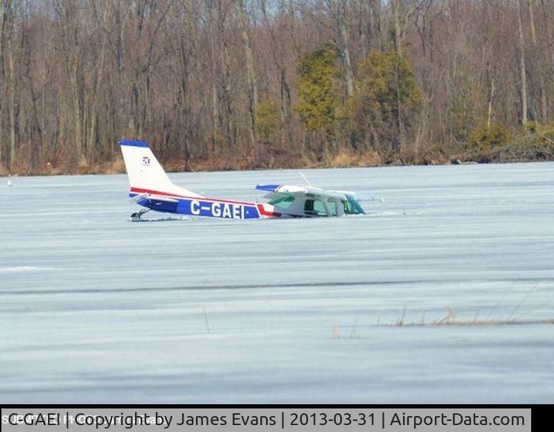 C-GAEI, 1969 Cessna 150J C/N 15069433, Fell through ice March 31, 2013