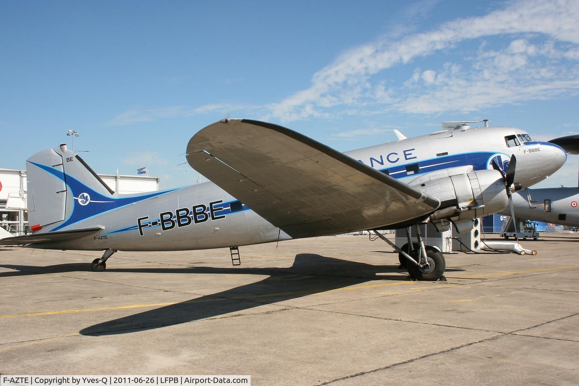 F-AZTE, 1943 Douglas C-47A-1-DL  Skytrain C/N 9172, Douglas DC-3C, Paris Le Bourget Static Display (LFPB-LBG)