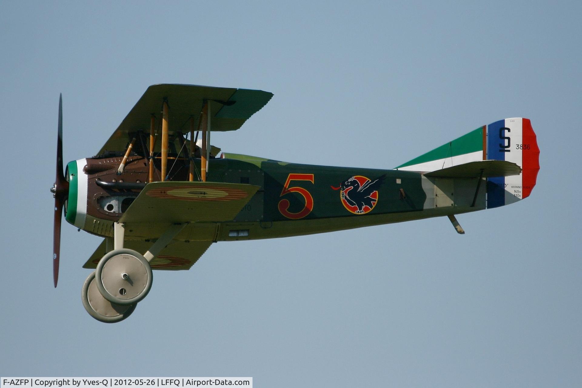F-AZFP, SPAD S-XIII C1 C/N 4377, Spad XIII C1, Memorial Flight Association , On display, La Ferté-Alais Airfield (LFFQ) Air Show 2012