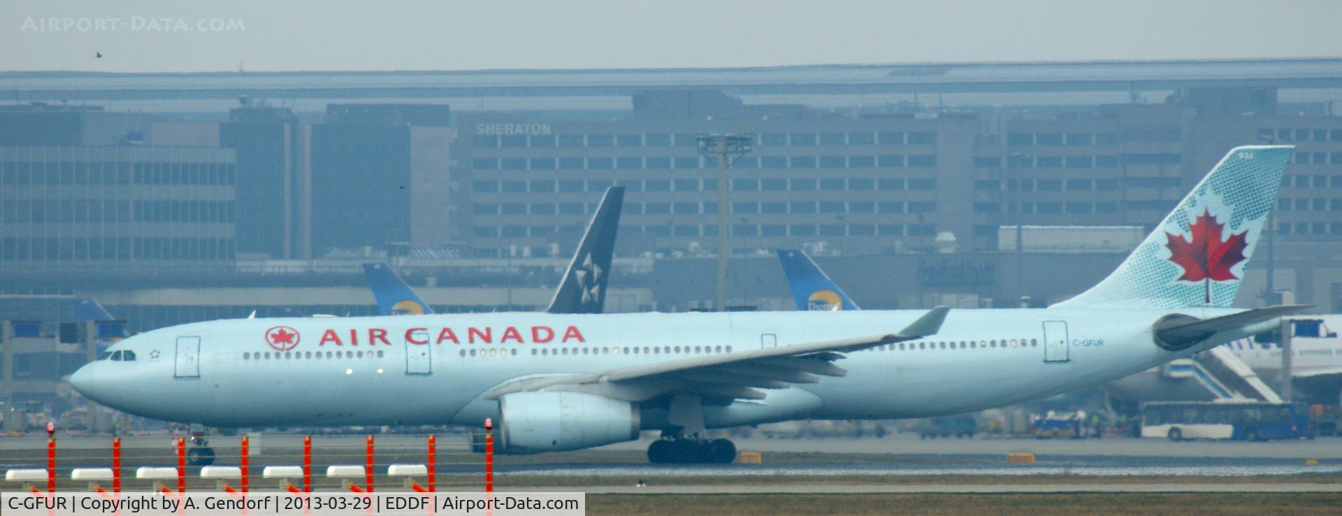 C-GFUR, 2000 Airbus A330-343 C/N 344, Air Canada, seen here waiting for take off clearence at Frankfurt Int´l (EDDF)