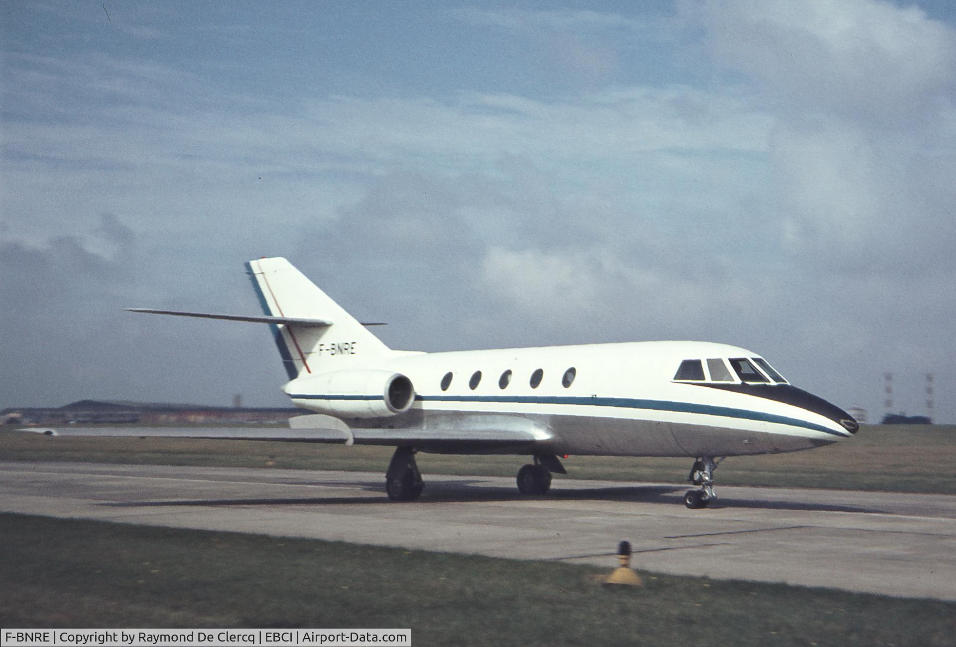 F-BNRE, Dassault Falcon (Mystere) 20GF C/N 53, Gosselies late 60's