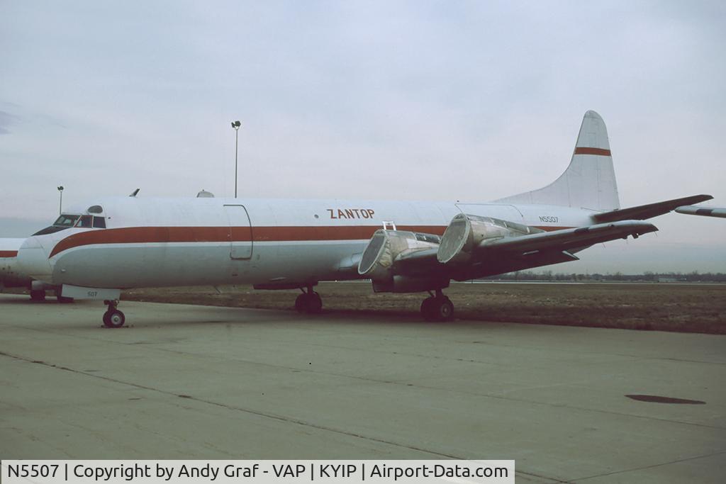 N5507, 1958 Lockheed L-188A Electra C/N 188A-1012, Zantop L-188