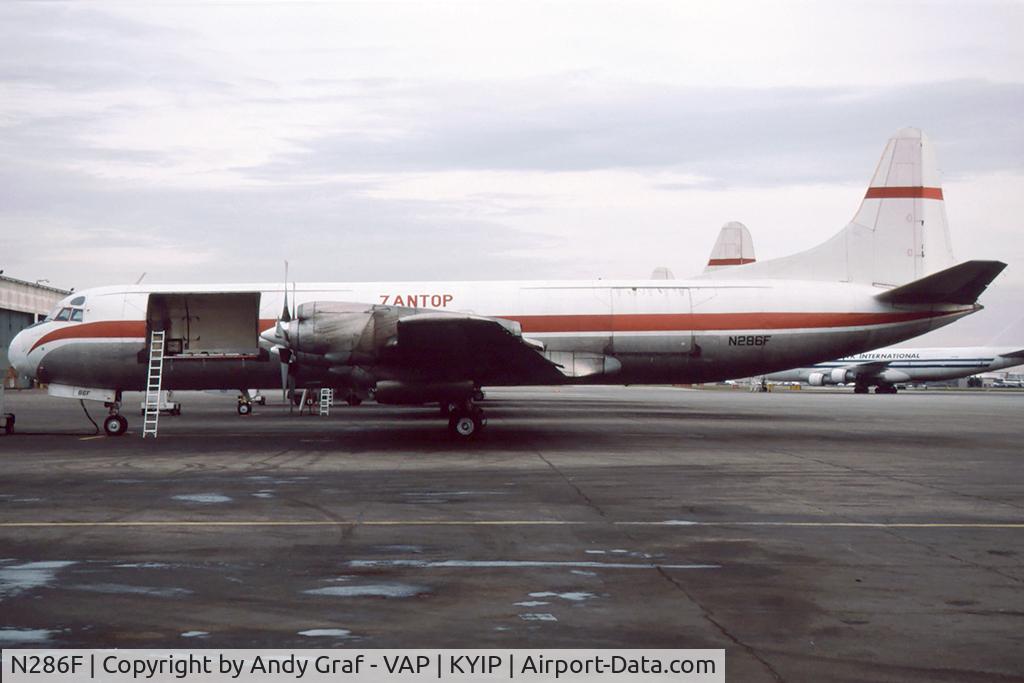 N286F, 1960 Lockheed L-188A(F) Electra C/N 1146, Zantop L-188