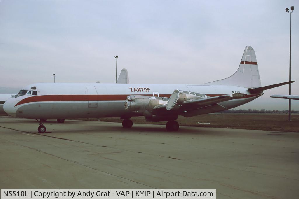 N5510L, 1958 Lockheed L-188A(F) Electra C/N 1014, Zantop L-188