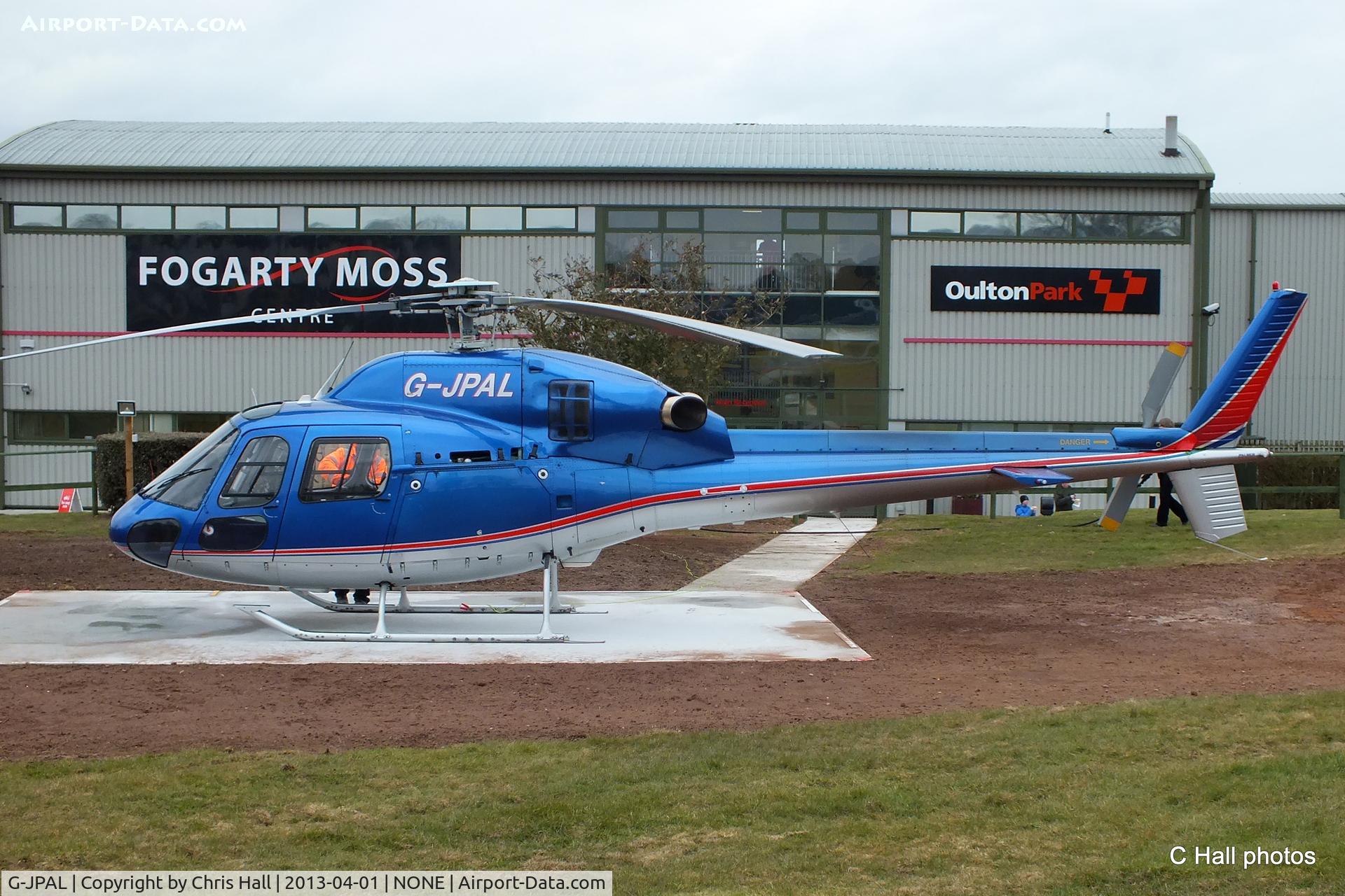 G-JPAL, 2001 Eurocopter AS-355N Ecureuil 2 C/N 5692, former F1 driver Jonathan Parlmer's Eurocopter AS-355N Ecureuil 2 at Oulton Park race track