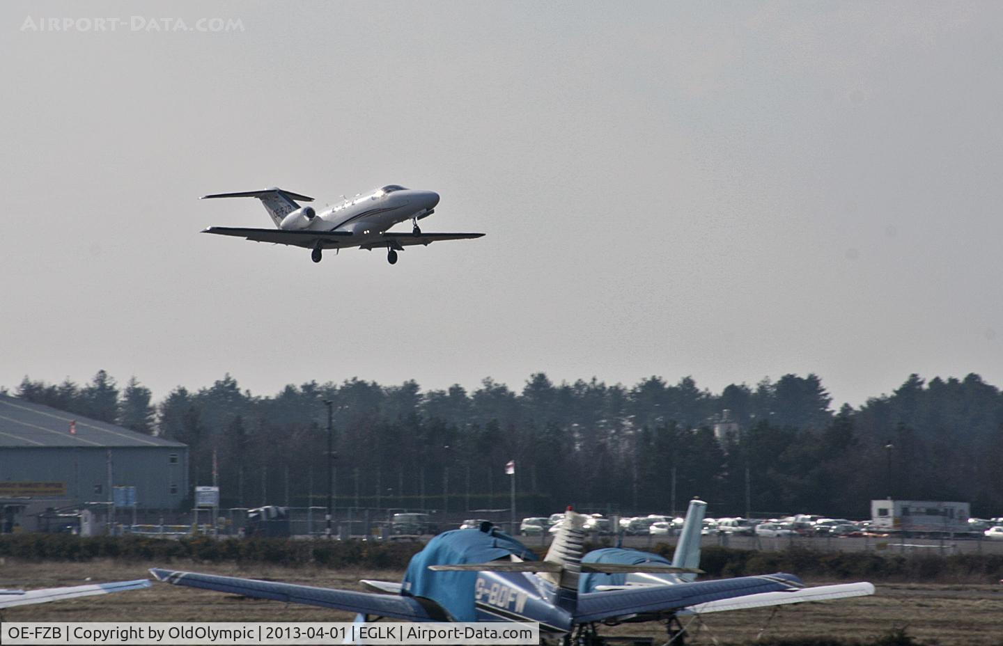 OE-FZB, 2008 Cessna 510 Citation Mustang Citation Mustang C/N 510-0145, Airborne on departure R/W 07