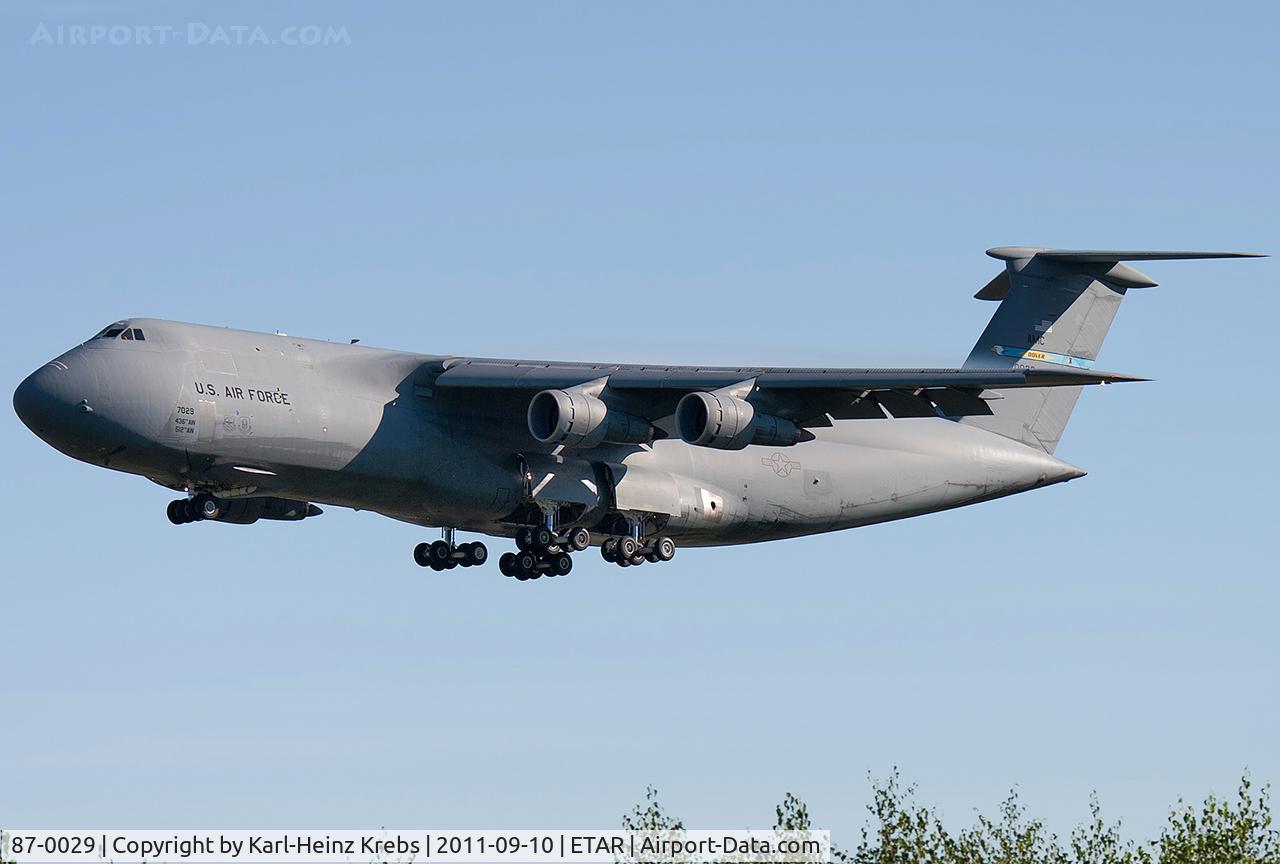 87-0029, 1987 Lockheed C-5B Galaxy C/N 500-0115, on final RW 26