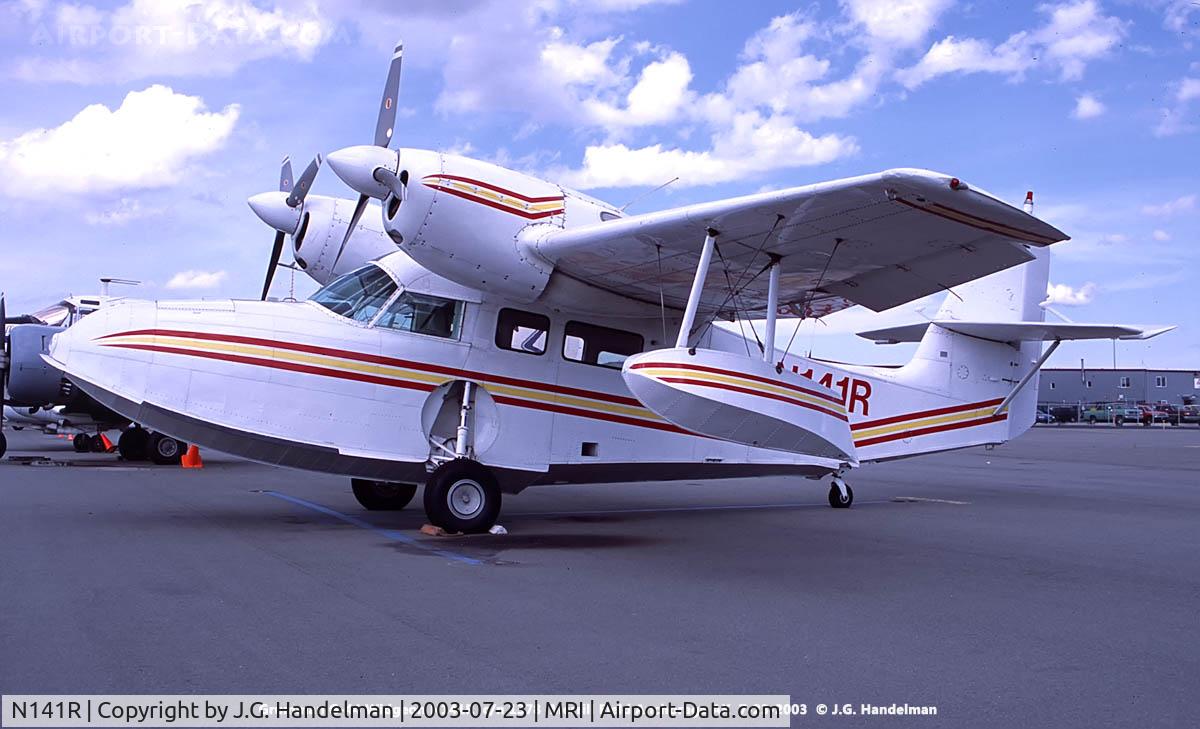 N141R, 1944 Grumman G-44 Widgeon C/N 1378, At Merrill Field Alaska.