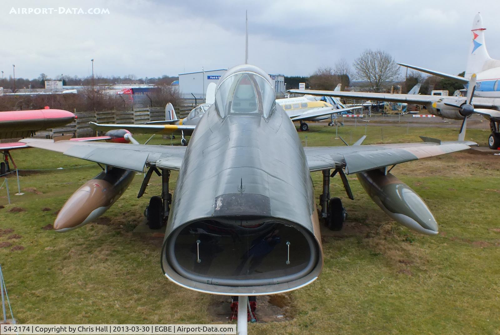 54-2174, North American F-100D  Super Sabre C/N 223-54, preserved at the Midland Air Museum