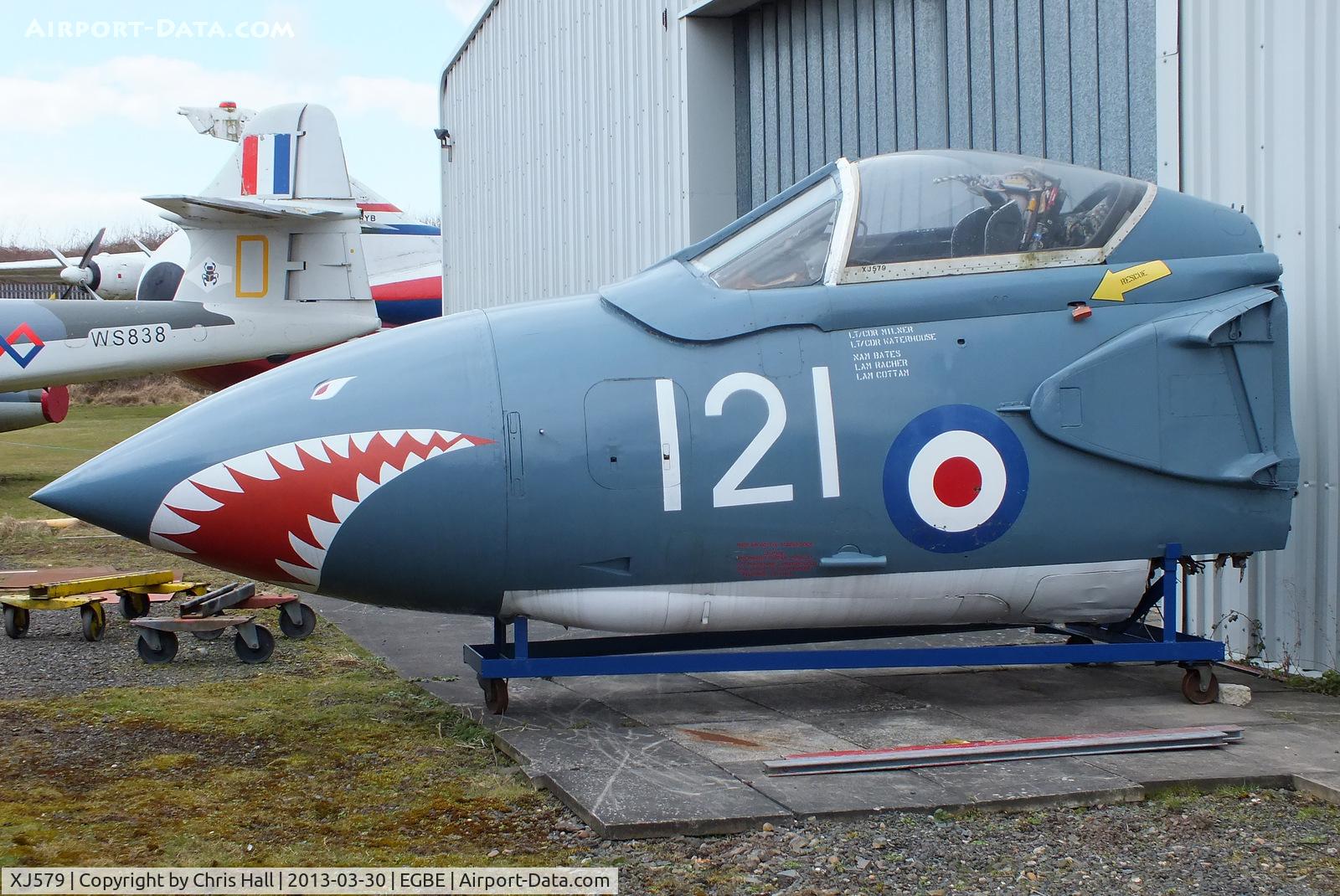 XJ579, 1960 De Havilland DH.110 Sea Vixen FAW.2 C/N 10061, cockpit preserved at the Midland Air Museum