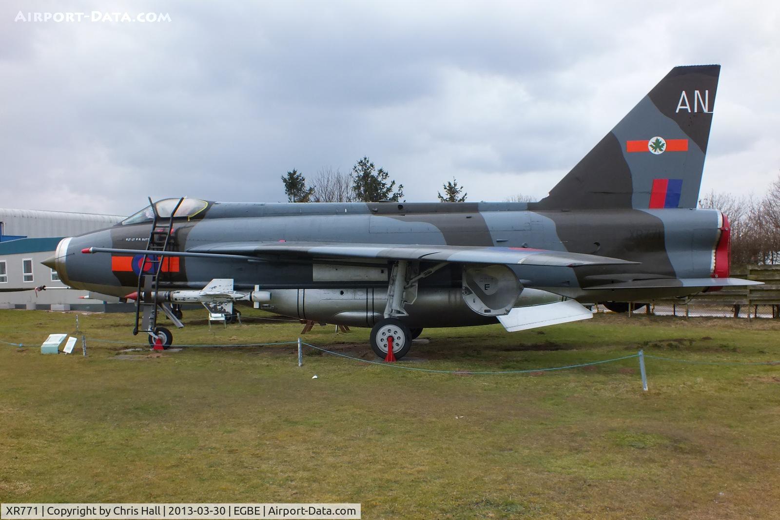 XR771, 1966 English Electric Lightning F.6 C/N 95236, preserved at the Midland Air Museum