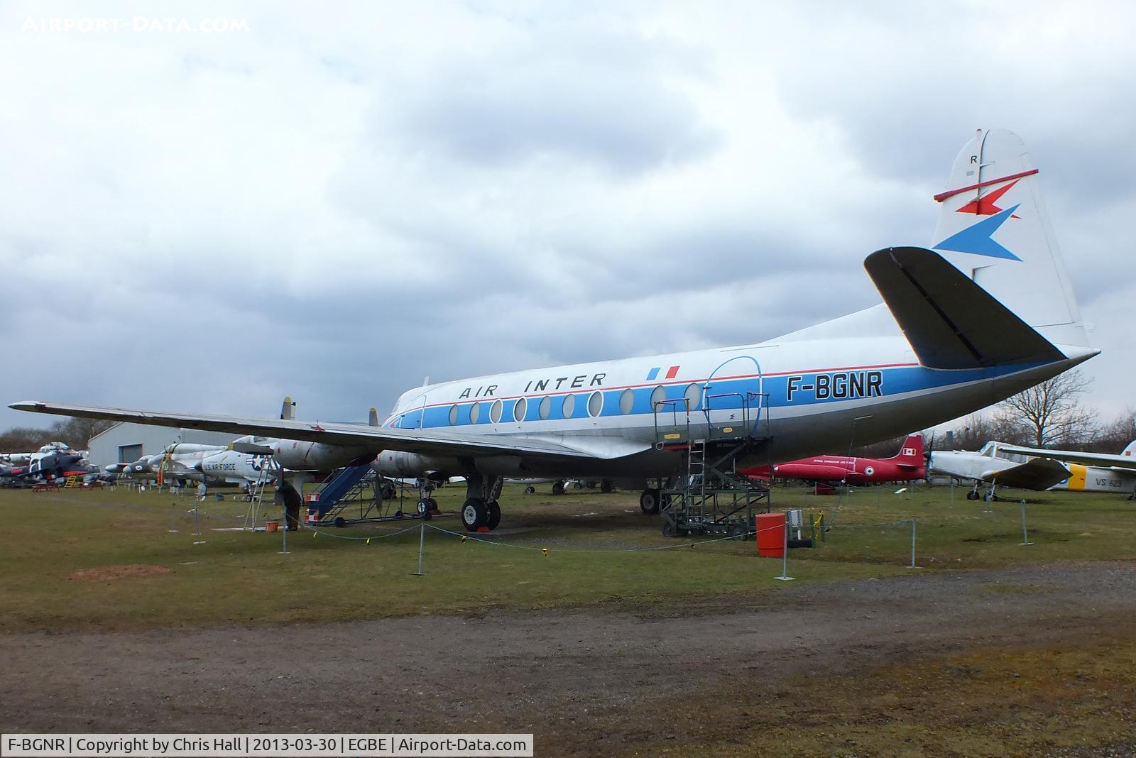 F-BGNR, 1954 Vickers Viscount 708 C/N 35, preserved at the Midland Air Museum
