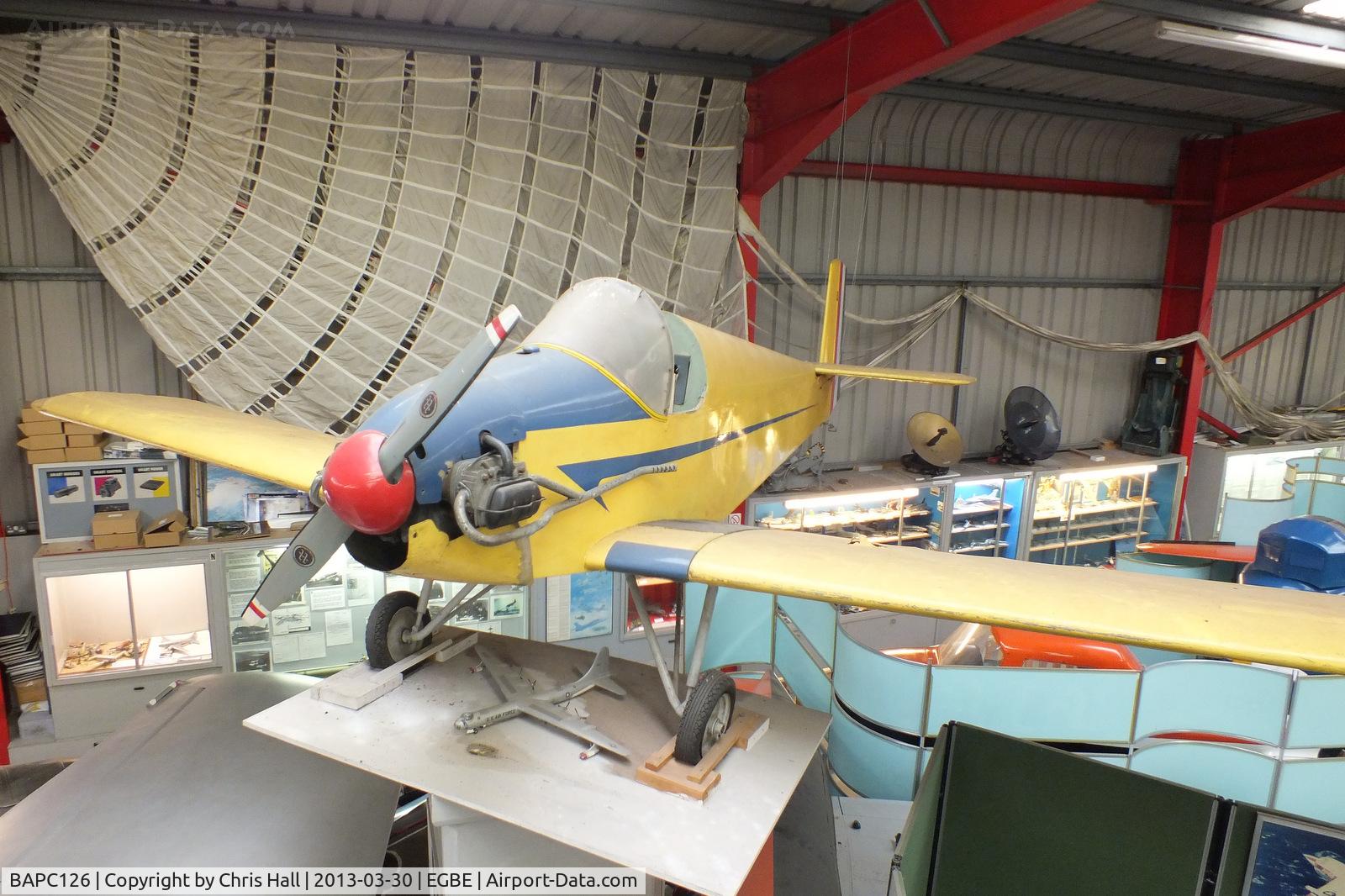 BAPC126, Druine D.31 Turbulent C/N BAPC.126, preserved at the Midland Air Museum