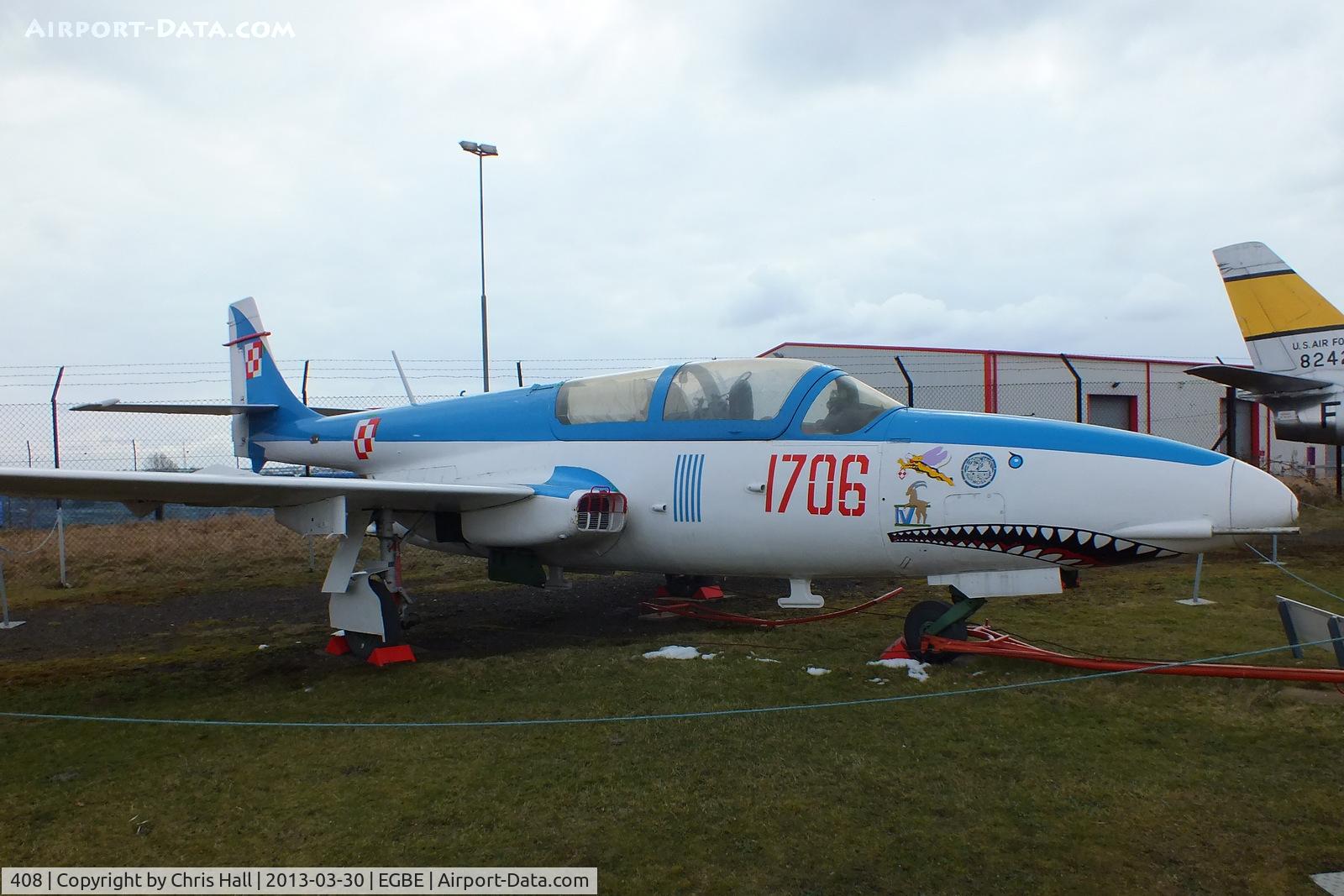 408, PZL-Mielec TS-11 Iskra C/N 1H-0408, wearing the false markings 1706,