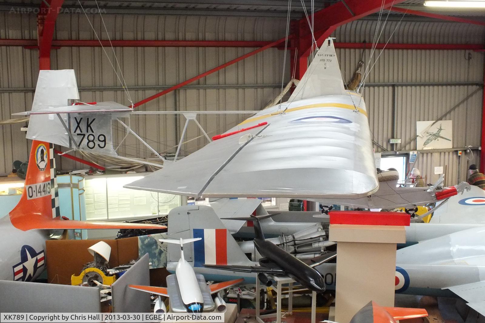XK789, 1956 Slingsby T-38 Grasshopper TX.1 C/N 1035, preserved at the Midland Air Museum