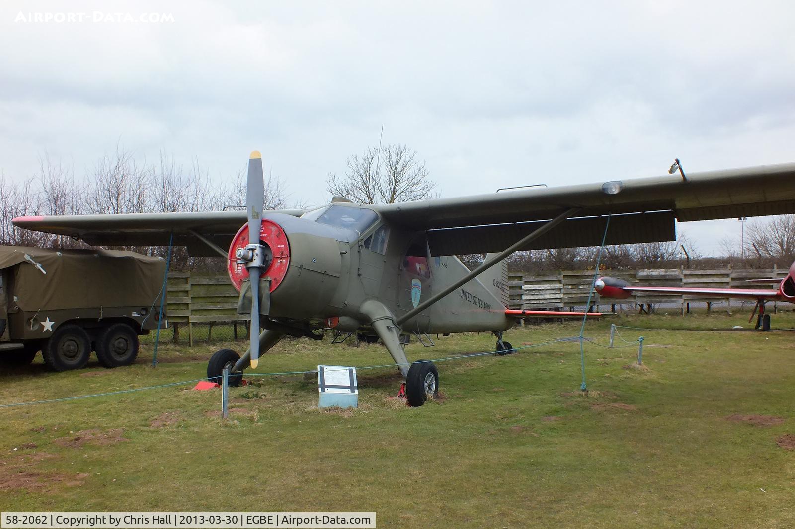 58-2062, 1958 De Havilland Canada U-6A Beaver C/N 1394, preserved at the Midland Air Museum