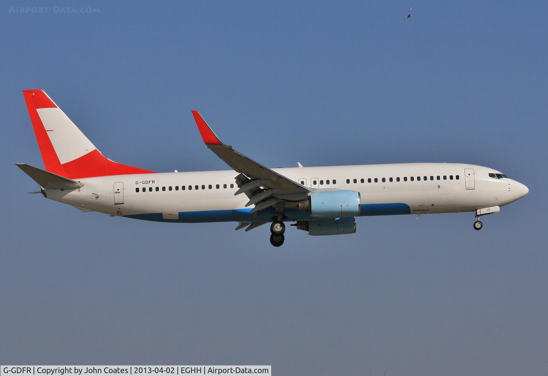 G-GDFR, 2003 Boeing 737-8Z9 C/N 30421, ex OE-LNQ still in basic Austrian scheme arrives for paint to Jet 2 livery