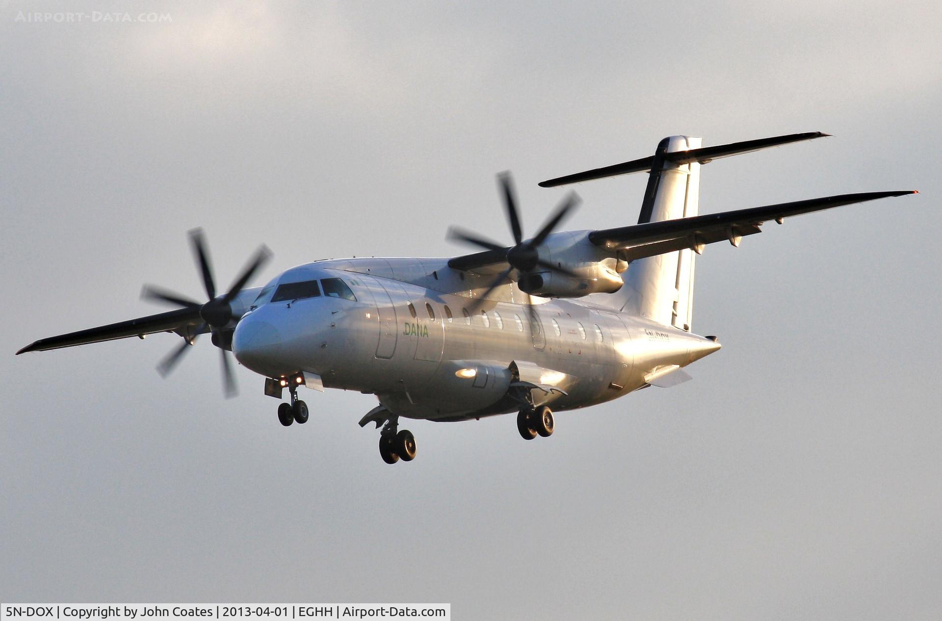 5N-DOX, 1996 Dornier 328-110 C/N 3073, Evening arrival from Algeria
