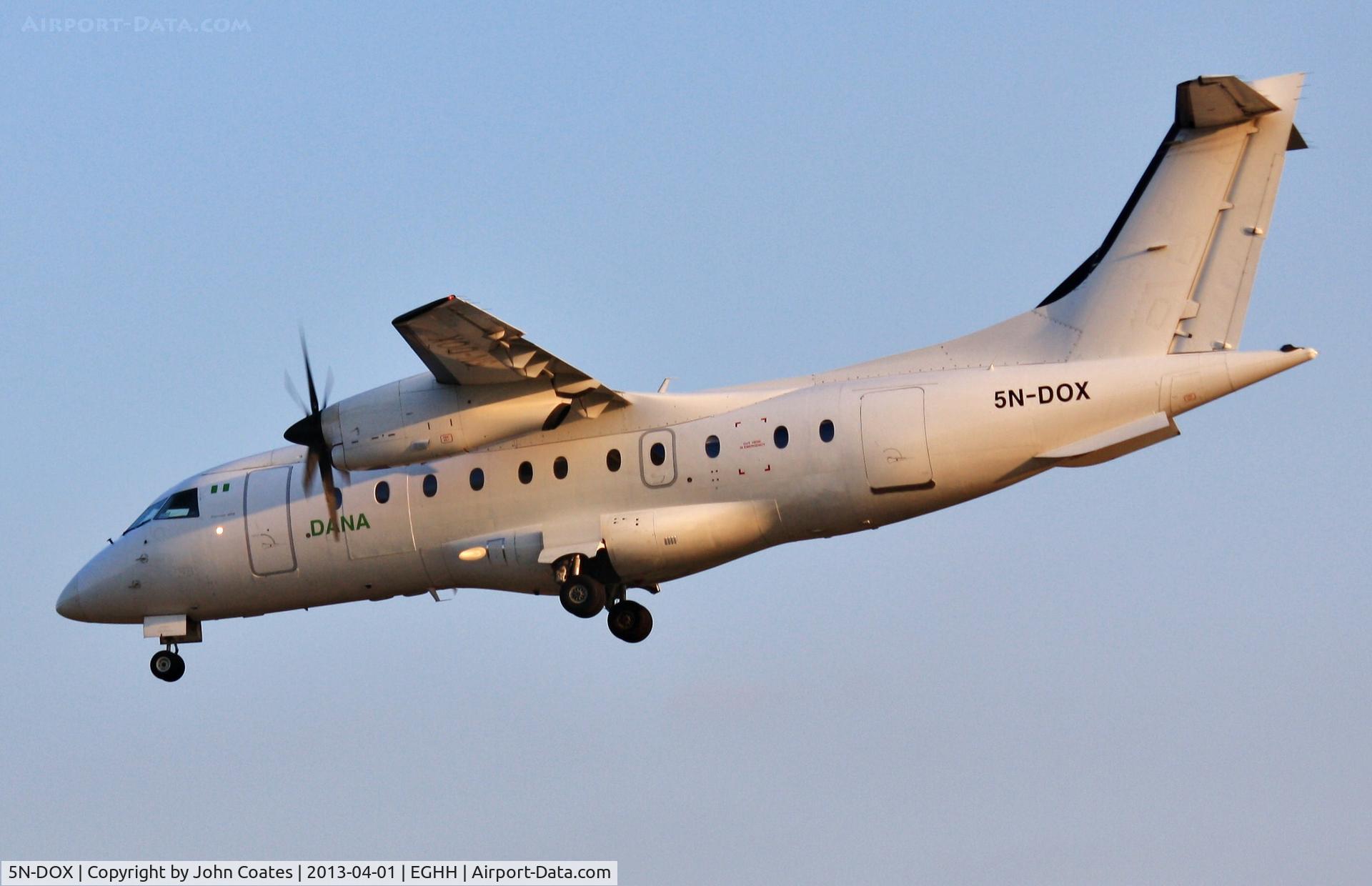5N-DOX, 1996 Dornier 328-110 C/N 3073, About to land...to JETS
