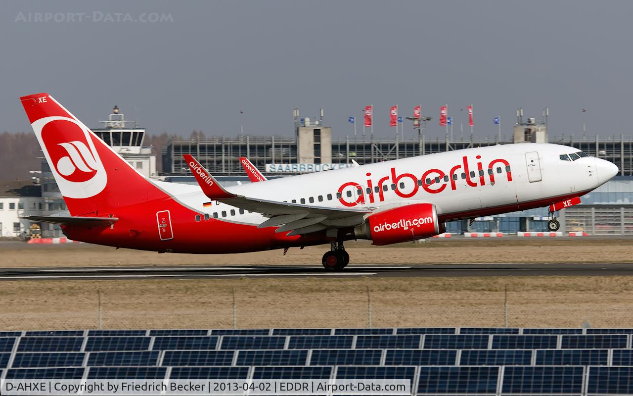 D-AHXE, 2007 Boeing 737-7K5 C/N 35135, departure to PMI via RW09