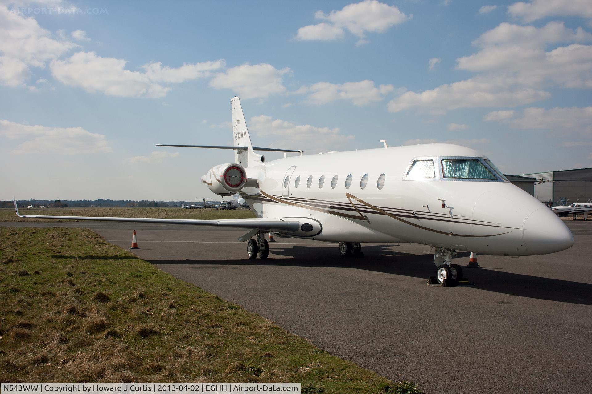 N543WW, 2008 Israel Aerospace Industries Gulfstream 200 C/N 213, An unusual visitor here.