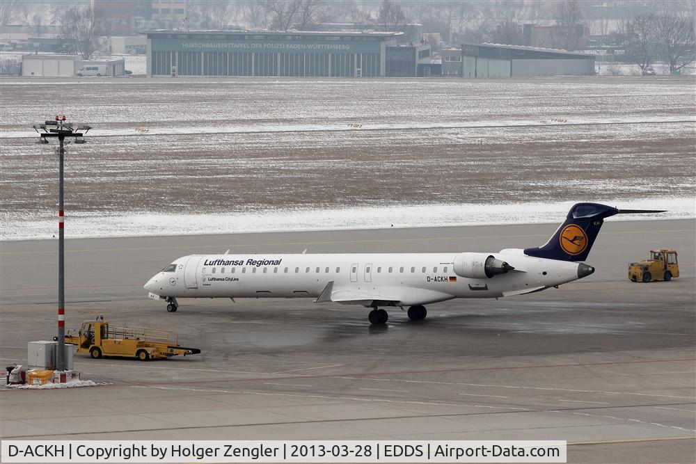 D-ACKH, 2006 Bombardier CRJ-900LR (CL-600-2D24) C/N 15085, Leaving parking position for take-off.....