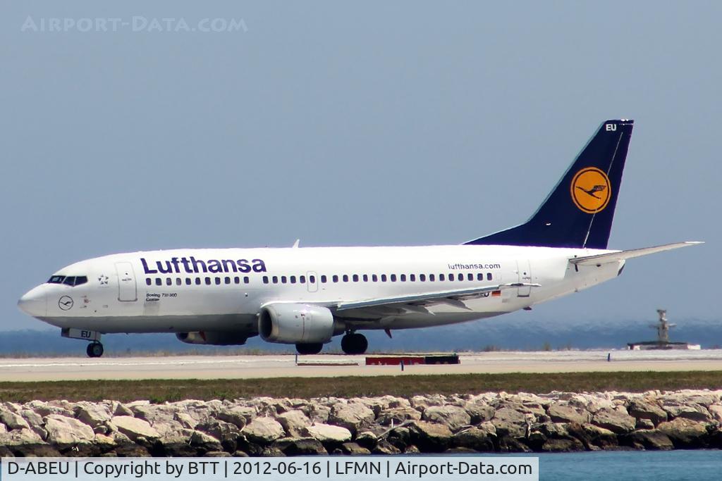 D-ABEU, 1995 Boeing 737-330 C/N 27904, Ready to take-off runway 04R