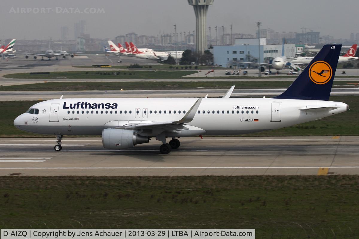 D-AIZQ, 2013 Airbus A320-214 C/N 5497, Departing IST on rwy 35l