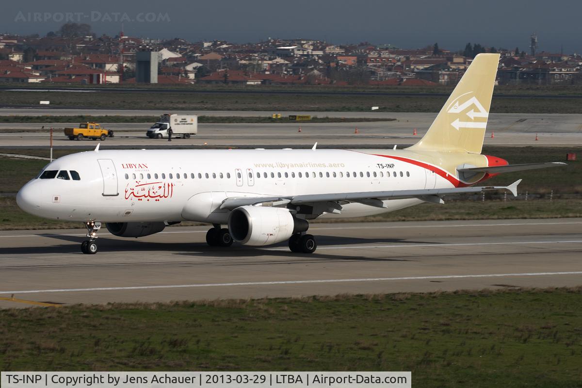 TS-INP, 2001 Airbus A320-214 C/N 1597, Departing IST on rwy 35L