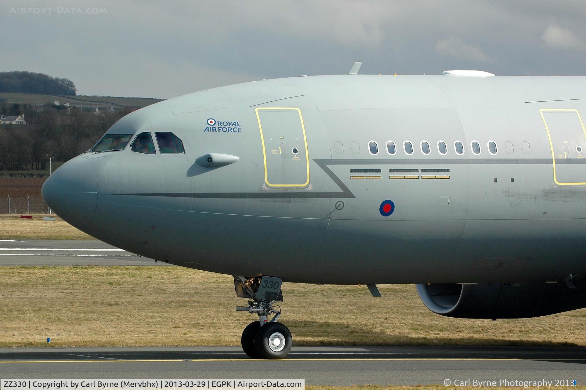 ZZ330, 2009 Airbus KC2 Voyager (A330-243MRTT) C/N 1046, Taken from 'The Mound'.
