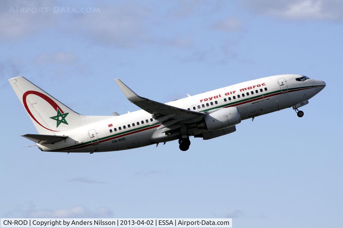 CN-ROD, 2006 Boeing 737-7B6 C/N 33062, Departing runway 08.