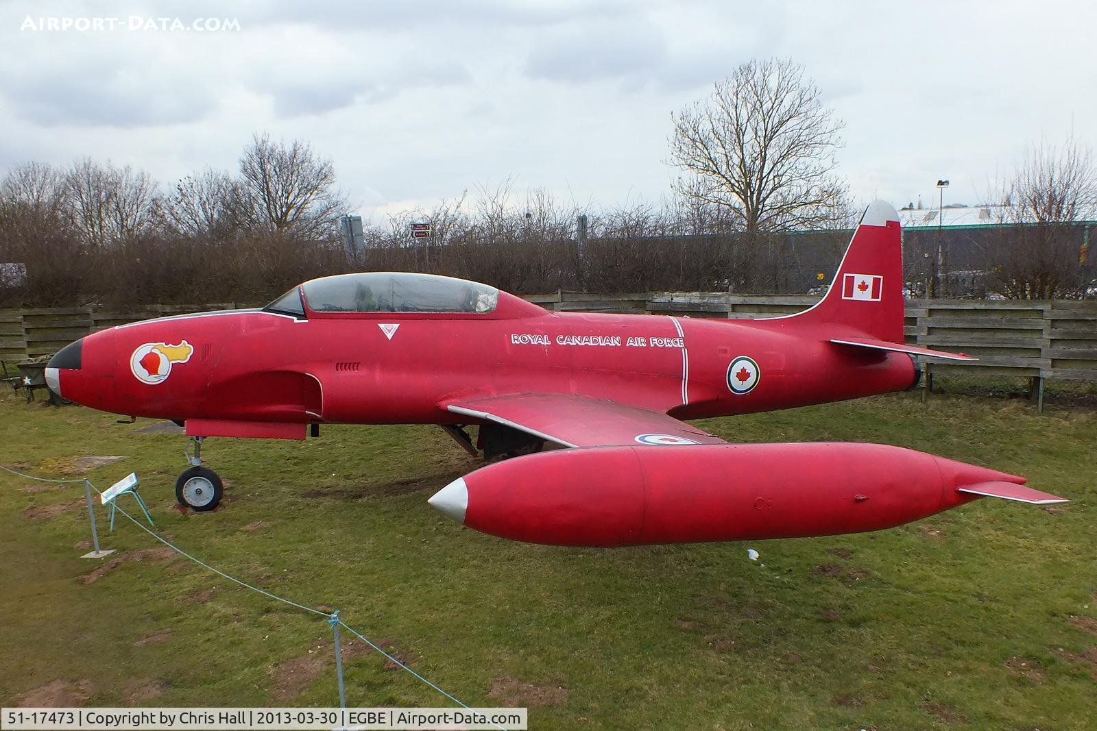 51-17473, 1951 Lockheed T-33A Shooting Star C/N 580-7367, preserved at the Midland Air Museum