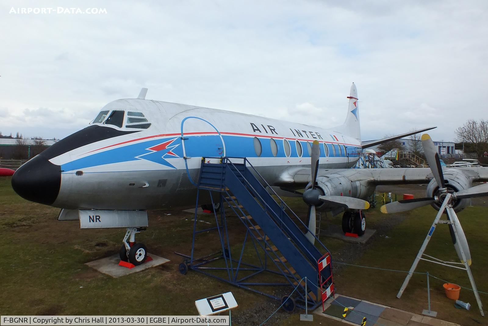 F-BGNR, 1954 Vickers Viscount 708 C/N 35, preserved at the Midland Air Museum