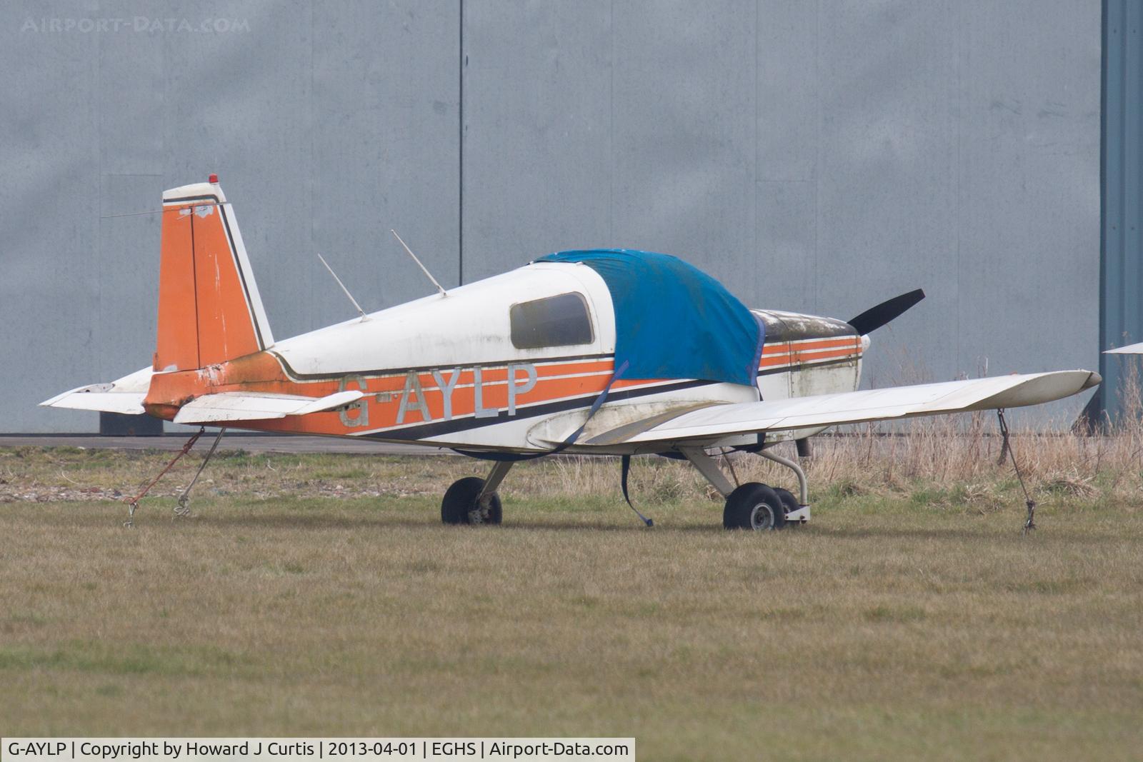 G-AYLP, 1970 American Aviation AA-1 Yankee C/N AA1-0445, At the LAA Fly-in and HMS Dipper 70th Anniversary celebrations. A resident here.