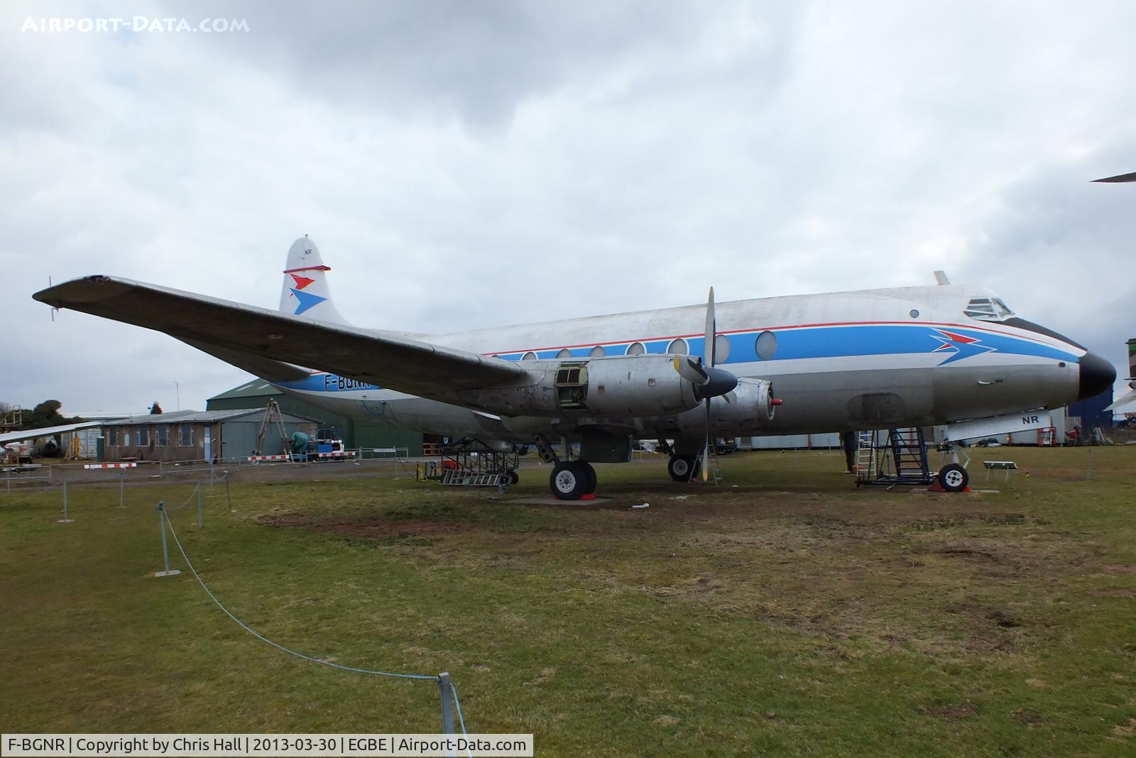 F-BGNR, 1954 Vickers Viscount 708 C/N 35, preserved at the Midland Air Museum