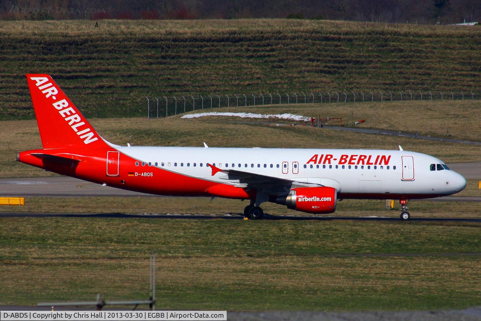 D-ABDS, 2007 Airbus A320-214 C/N 3289, Air Berlin