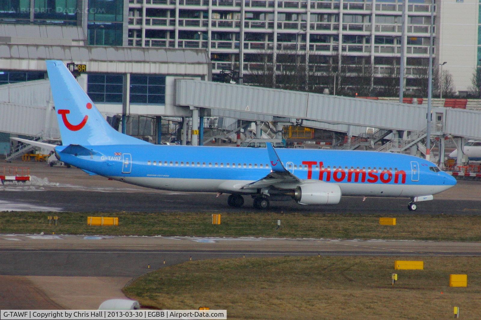 G-TAWF, 2012 Boeing 737-8K5 C/N 37244, Thomson