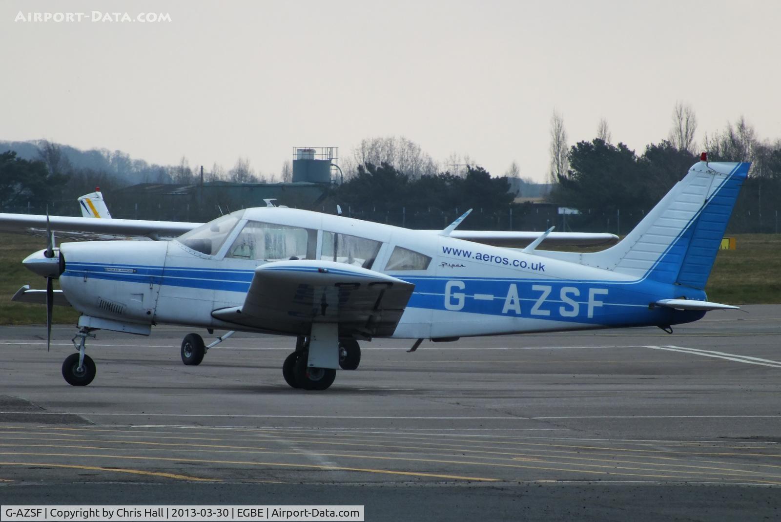 G-AZSF, 1972 Piper PA-28R-200-2 Cherokee Arrow II C/N 28R-7235048, privately owned