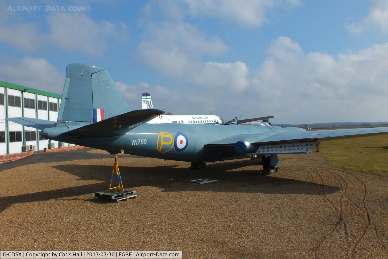 G-CDSX, 1954 English Electric Canberra T.4 C/N EEP71367, Painted to represent English Electric A.1 prototype VN799 which first flew on Friday 13 May 1949
