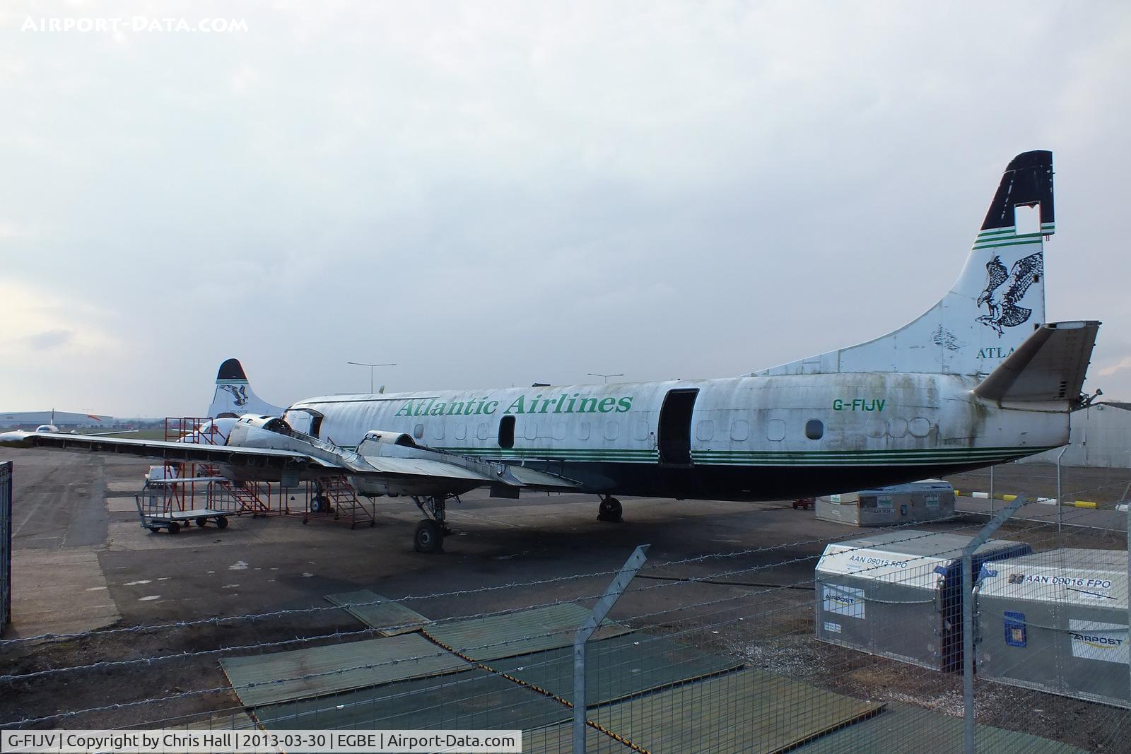 G-FIJV, 1961 Lockheed L-1883(F) Electra C/N 1129, Atlantic Airlines