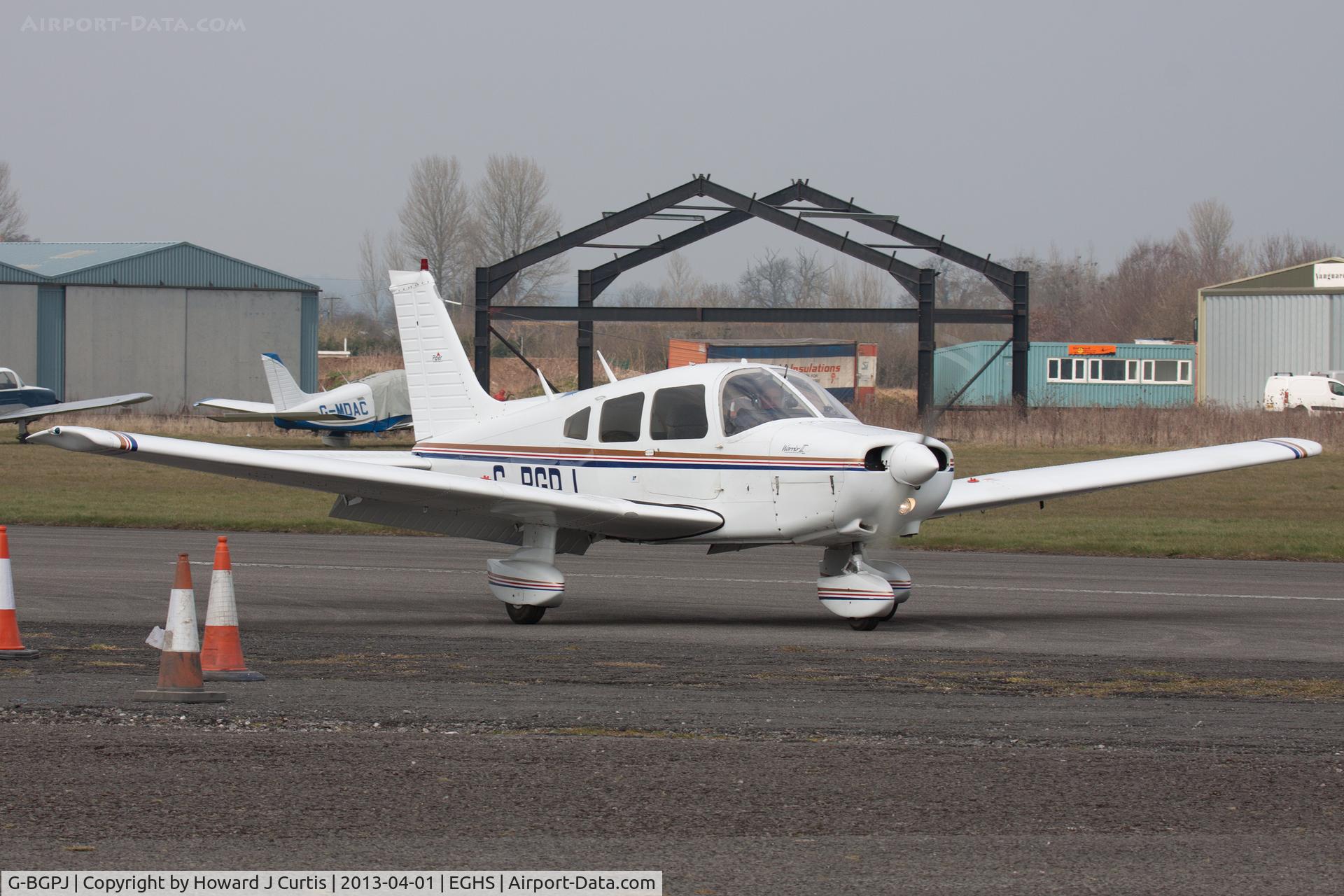 G-BGPJ, 1979 Piper PA-28-161 Cherokee Warrior II C/N 28-7916288, At the LAA Fly-In and HMS Dipper 70th Anniversary Event.