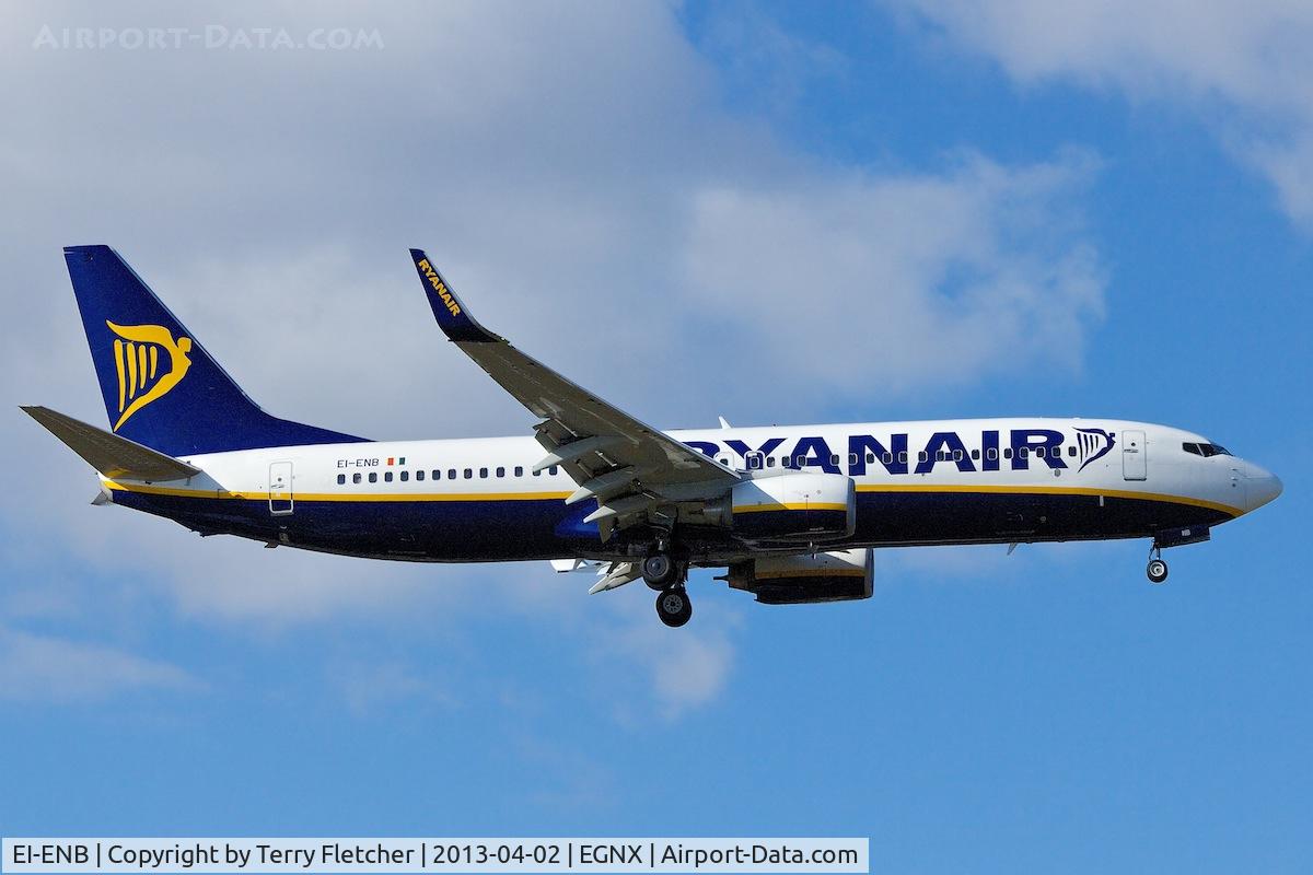 EI-ENB, 2010 Boeing 737-8AS C/N 40289, Ryanair 2010 Boeing 737-8AS, c/n: 40289 at East Midlands