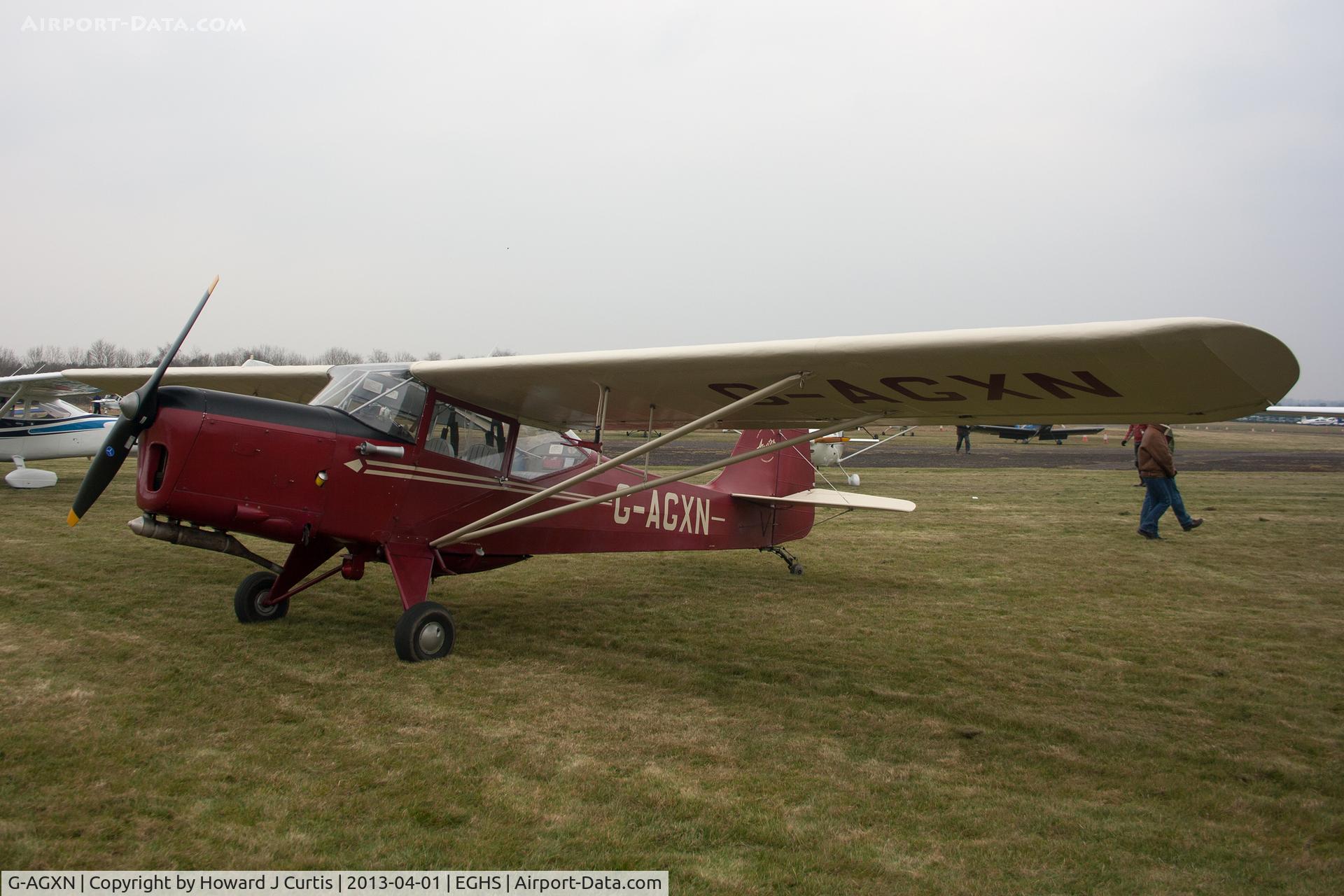 G-AGXN, 1946 Auster J-1N Alpha C/N 1963, At the LAA Fly-In and HMS Dipper 70th Anniversary Event. Privately owned.
