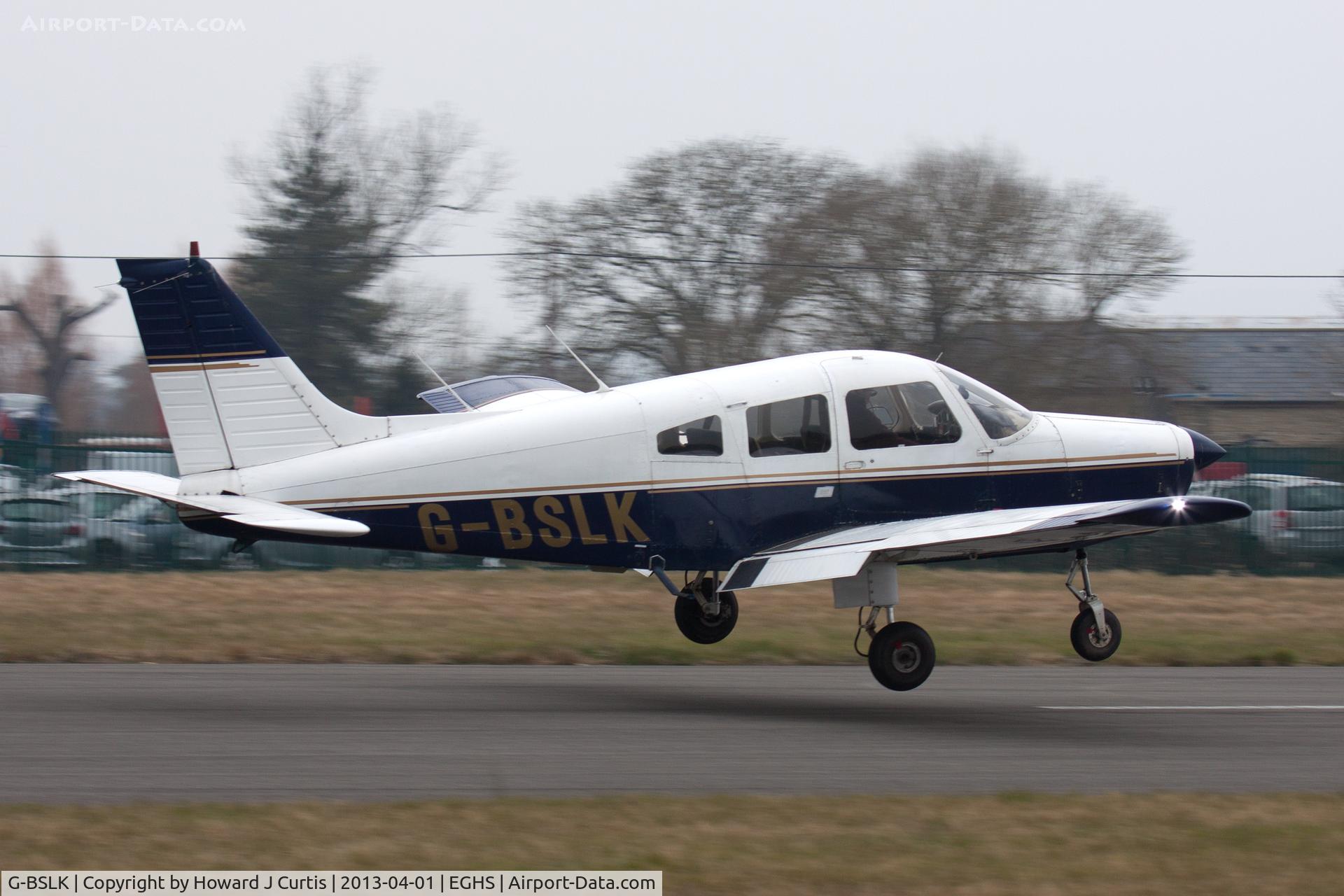 G-BSLK, 1979 Piper PA-28-161 Cherokee Warrior II C/N 28-7916018, At the LAA Fly-In and HMS Dipper 70th Anniversary Event. Privately owned.