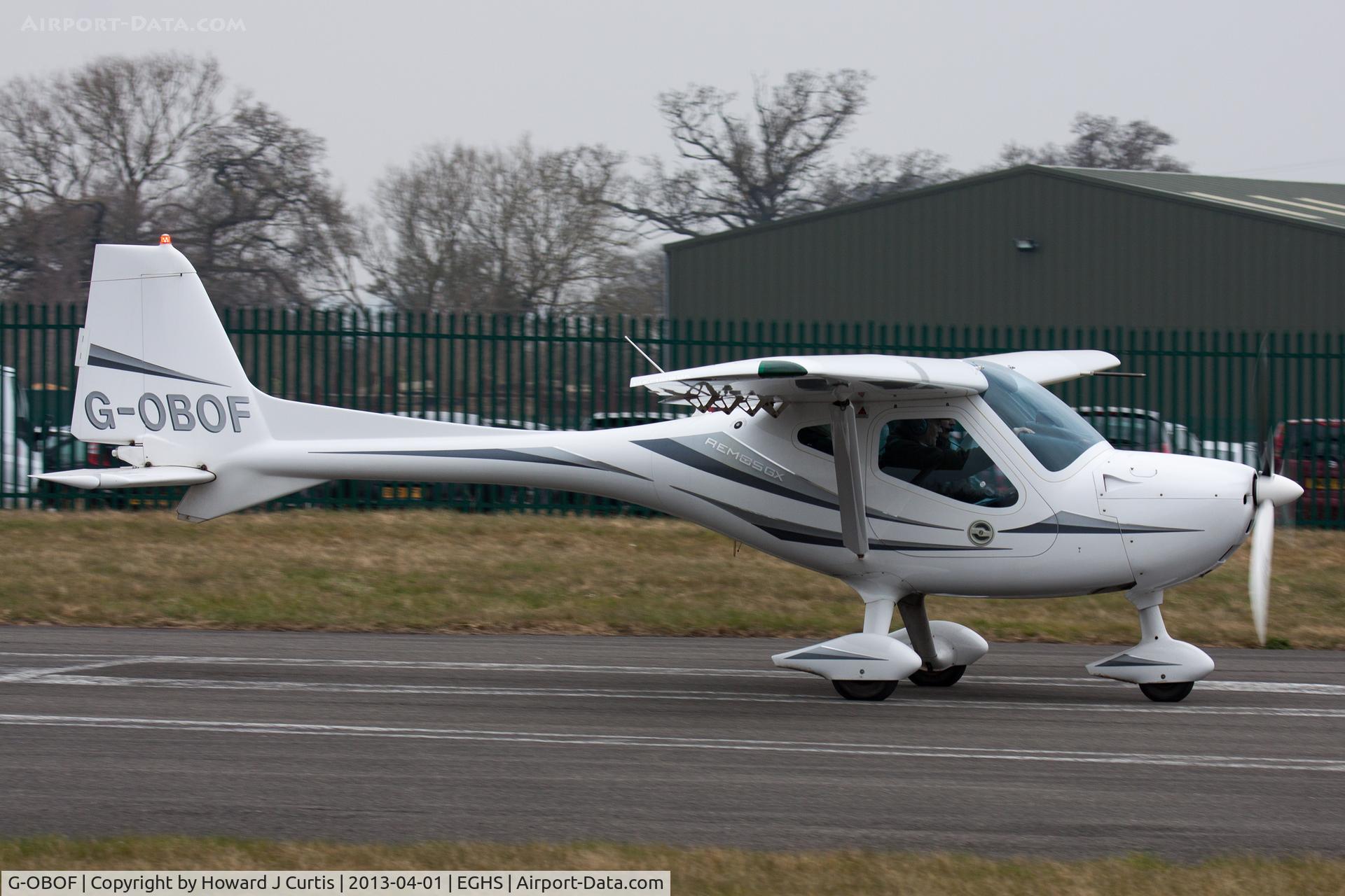G-OBOF, 2009 Remos GX C/N 361, At the LAA Fly-In and HMS Dipper 70th Anniversary Event. Privately owned.