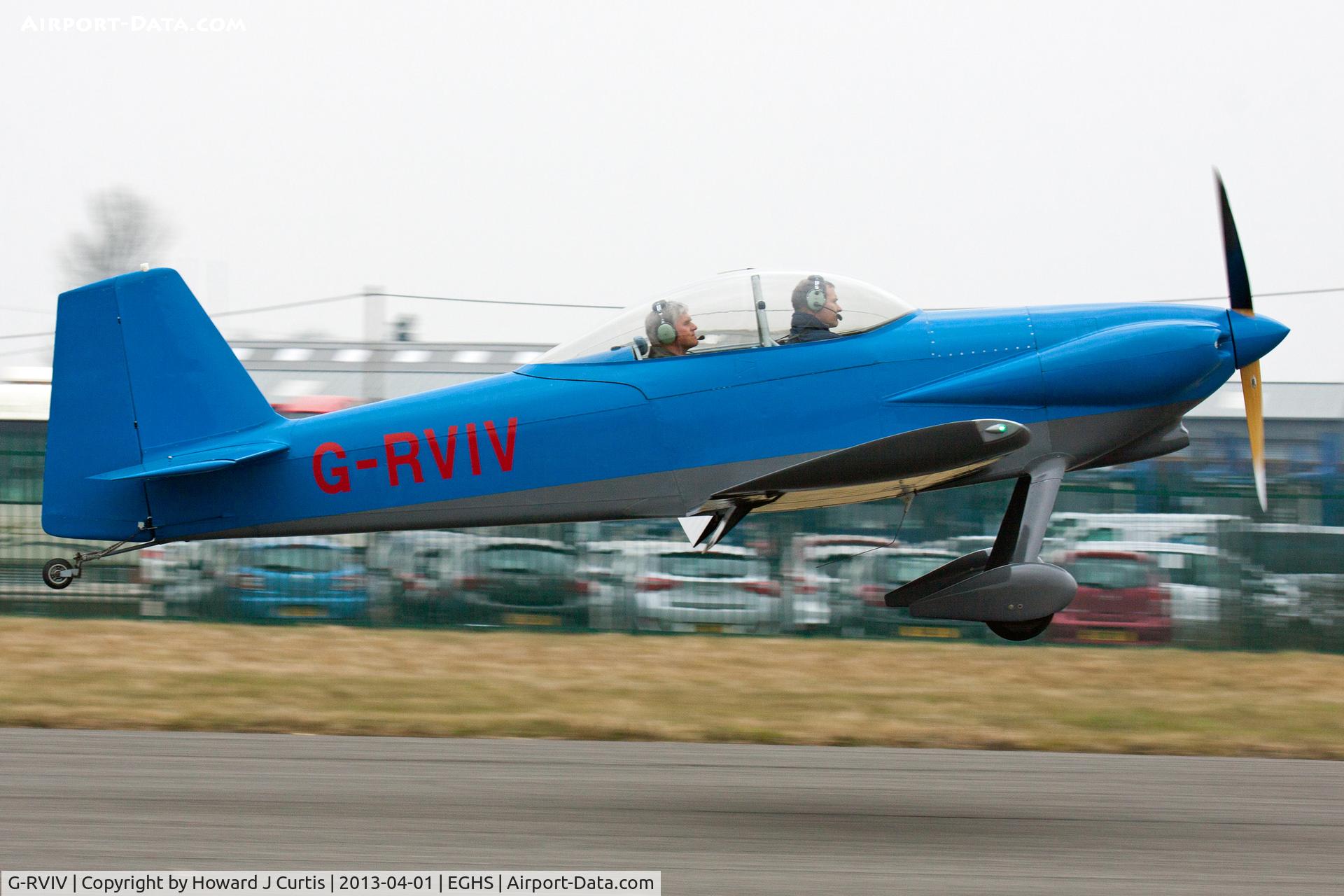 G-RVIV, 1999 Vans RV-4 C/N PFA 181-12366, At the LAA Fly-In and HMS Dipper 70th Anniversary Event. Privately owned.