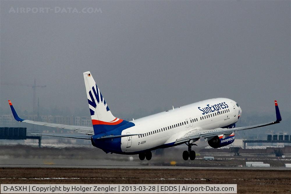 D-ASXH, 2003 Boeing 737-8CX C/N 32368/1289, PC 322 is up and away to Istanbul....