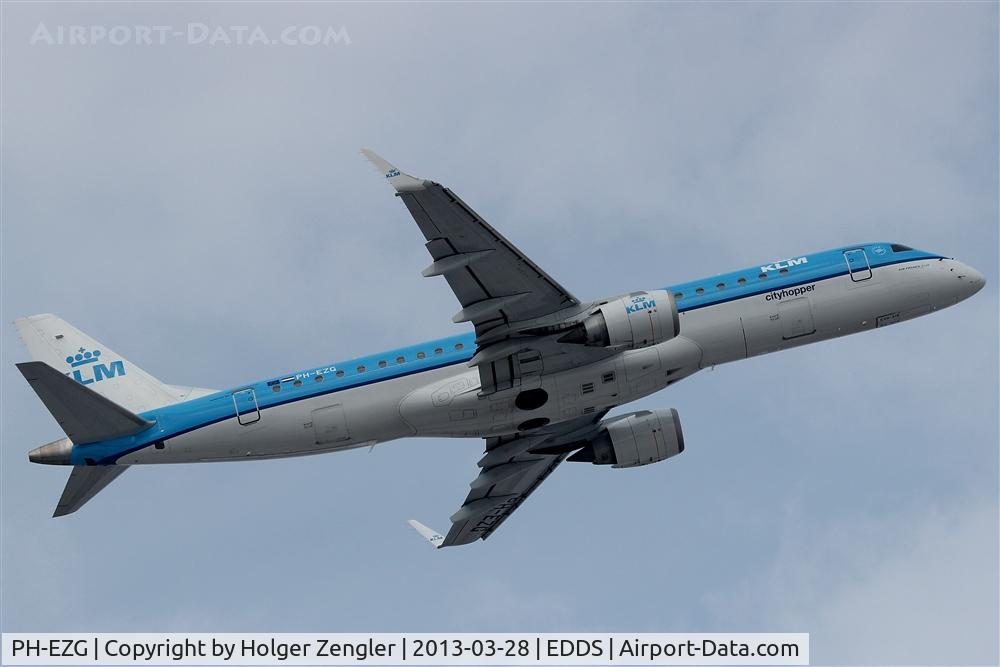 PH-EZG, 2009 Embraer 190LR (ERJ-190-100LR) C/N 19000315, KL 1870 to AMS has left rwy 07.....