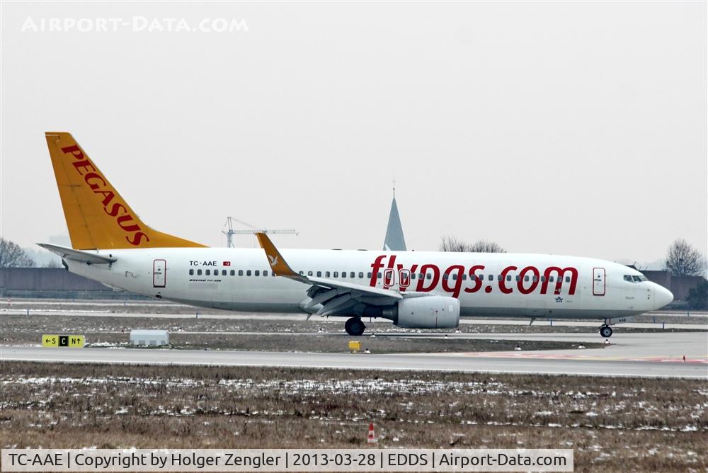 TC-AAE, 2007 Boeing 737-82R C/N 35700/2435, PC 321 from Istanbul has just arrived at STR....